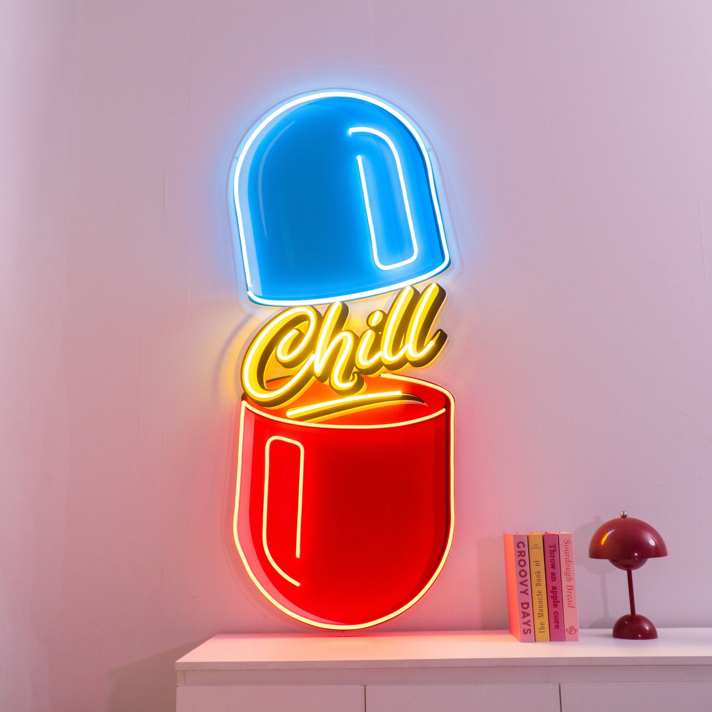 Chill Pill LED Neon Artwork