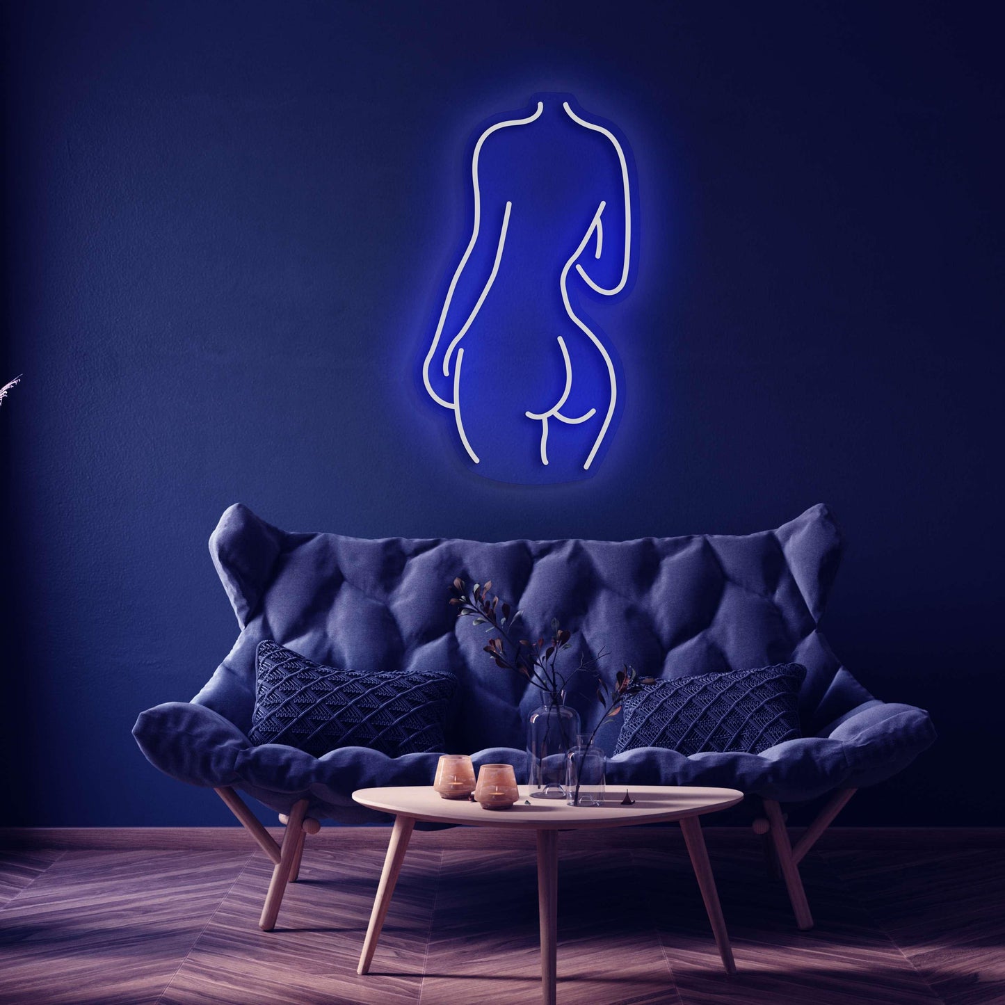 Female Back Silhouette Neon Sign - Custom Neon Signs | LED Neon Signs | Zanvis Neon®