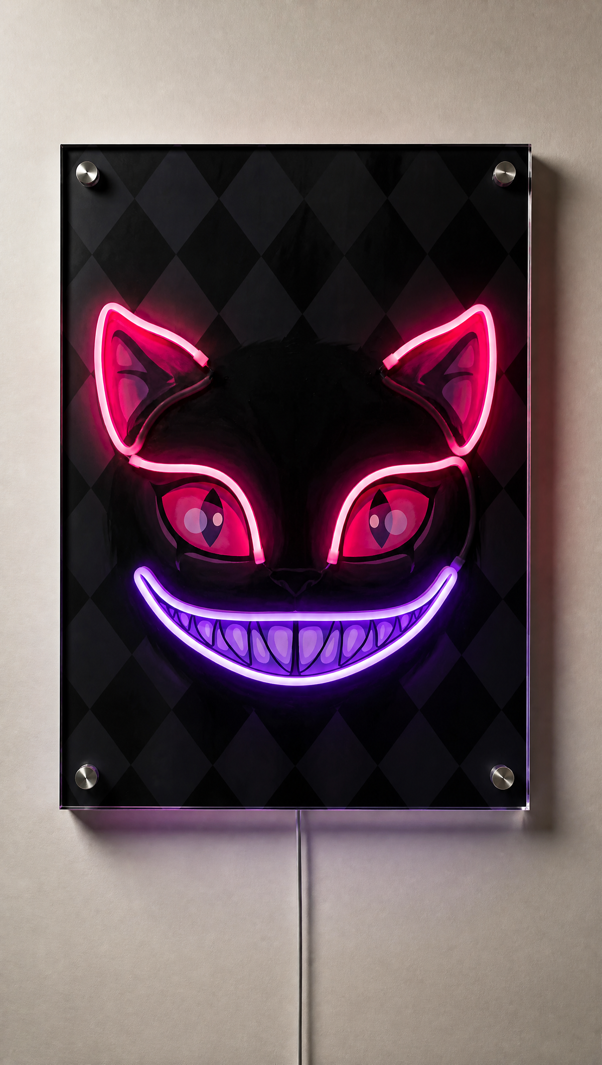 Ghost Cat Neon Wall Art - Premium Custom LED Neon Artwork
