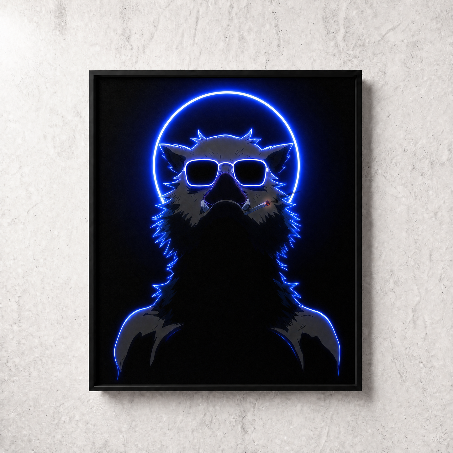 Anime Inosuke Neon Wall Art – UV Printed Custom LED Neon Artwork