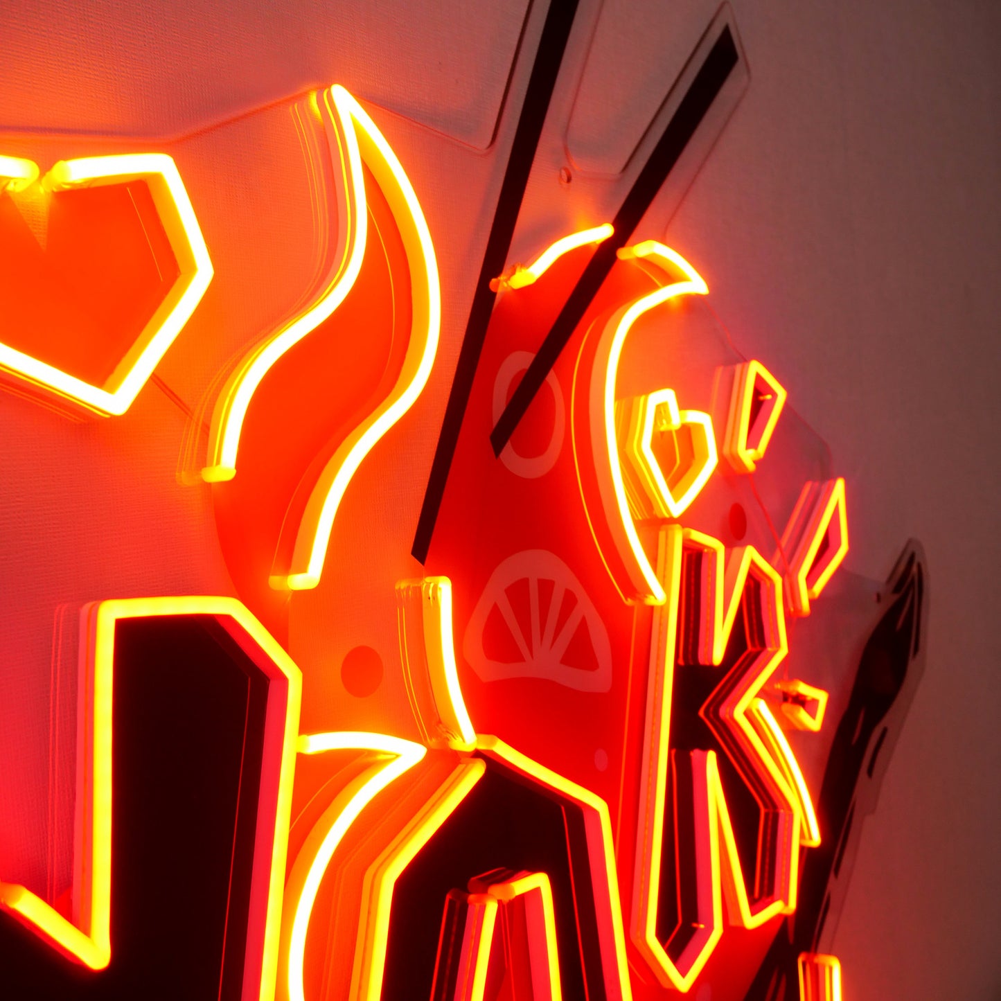 WOK Led Neon Sign Light Pop Artwork for Restaurant