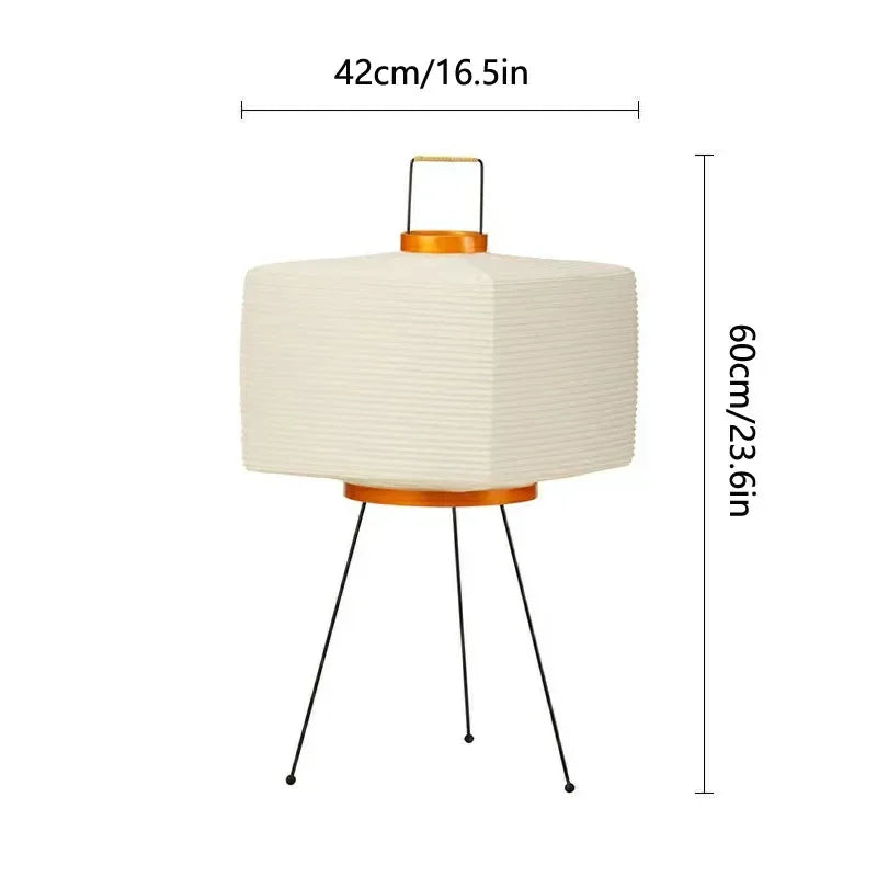 Japanese Elegance Akari Noguchi Yong Table Lamp - Stunning Rice Paper Light for Your Living Room or Bedroom