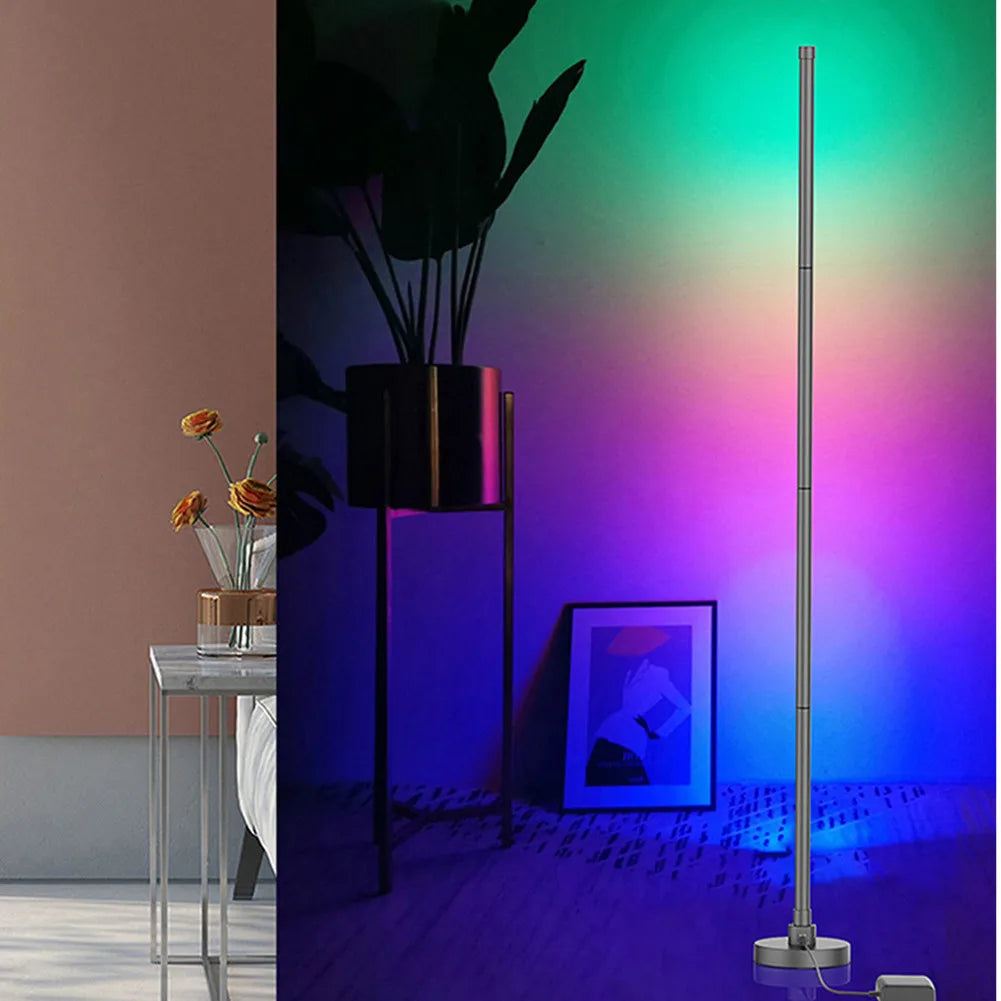 Transform Your Space with RGB Dimmable LED Floor Lamps – Remote & App Control, 16 Million Colors for Vibrant Home Décor