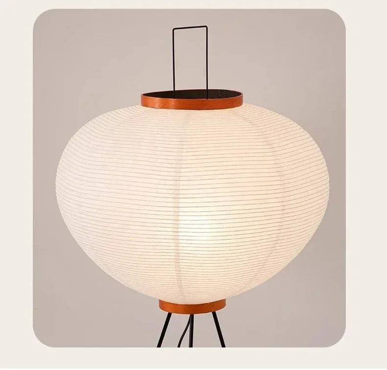 Japanese Noguchi Akari Rice Paper Floor Lamp – Elevate Your Space with Wabi Sabi Lighting for a Cozy Living Room or Bedroom