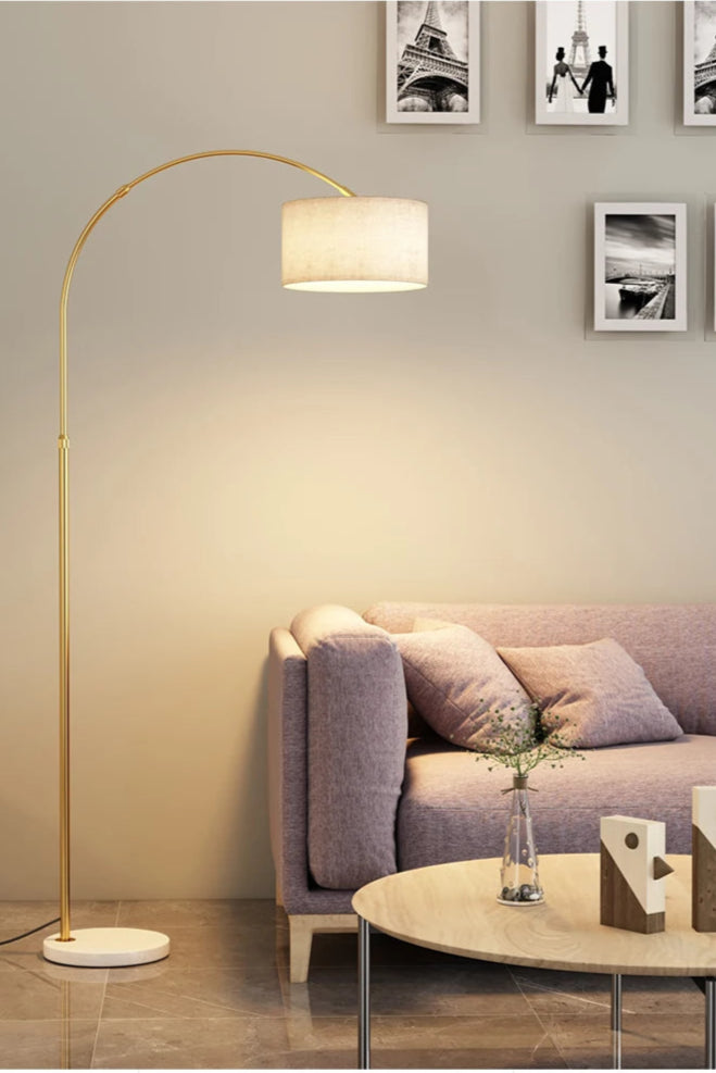 Fishing Design Led Floor Lamps Living Room Sofa Side Standing Lights Remote Control Dim Bedroom Bedside Lamp Ambient Light