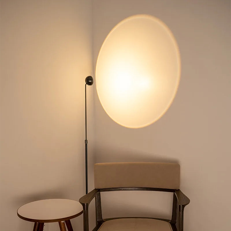 Nordic Red Tall Cob Floor Lamp - Adjustable Height & Angle for Eye-Protection Ambient Lighting in Your Home