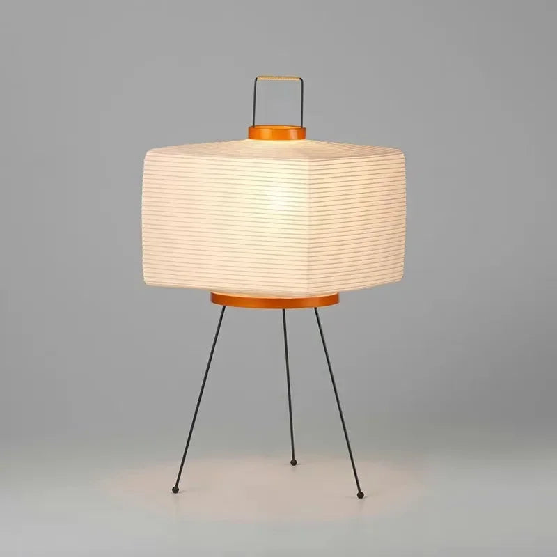 Japanese Elegance Akari Noguchi Yong Table Lamp - Stunning Rice Paper Light for Your Living Room or Bedroom