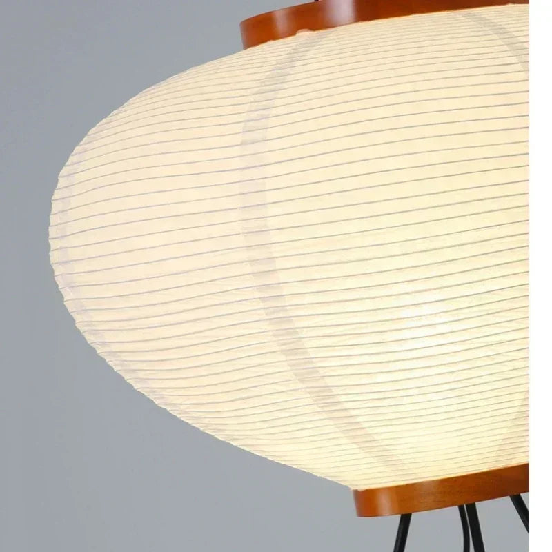 Japanese Noguchi Akari Rice Paper Floor Lamp – Elevate Your Space with Wabi Sabi Lighting for a Cozy Living Room or Bedroom
