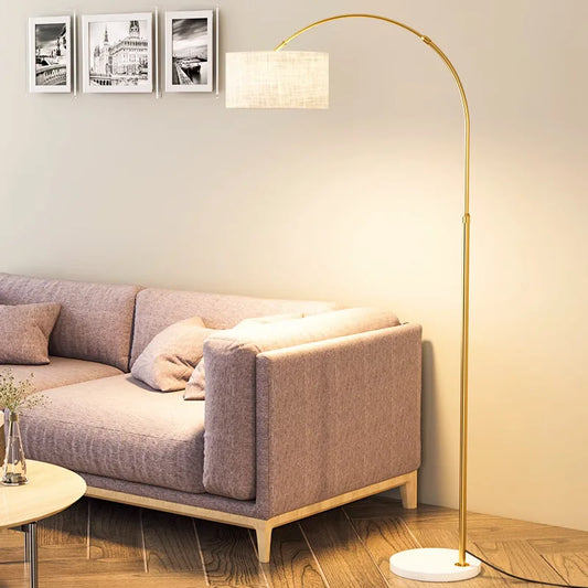Fishing Design Led Floor Lamps Living Room Sofa Side Standing Lights Remote Control Dim Bedroom Bedside Lamp Ambient Light