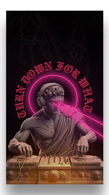 Turn Down for What | UV LED Wall Art