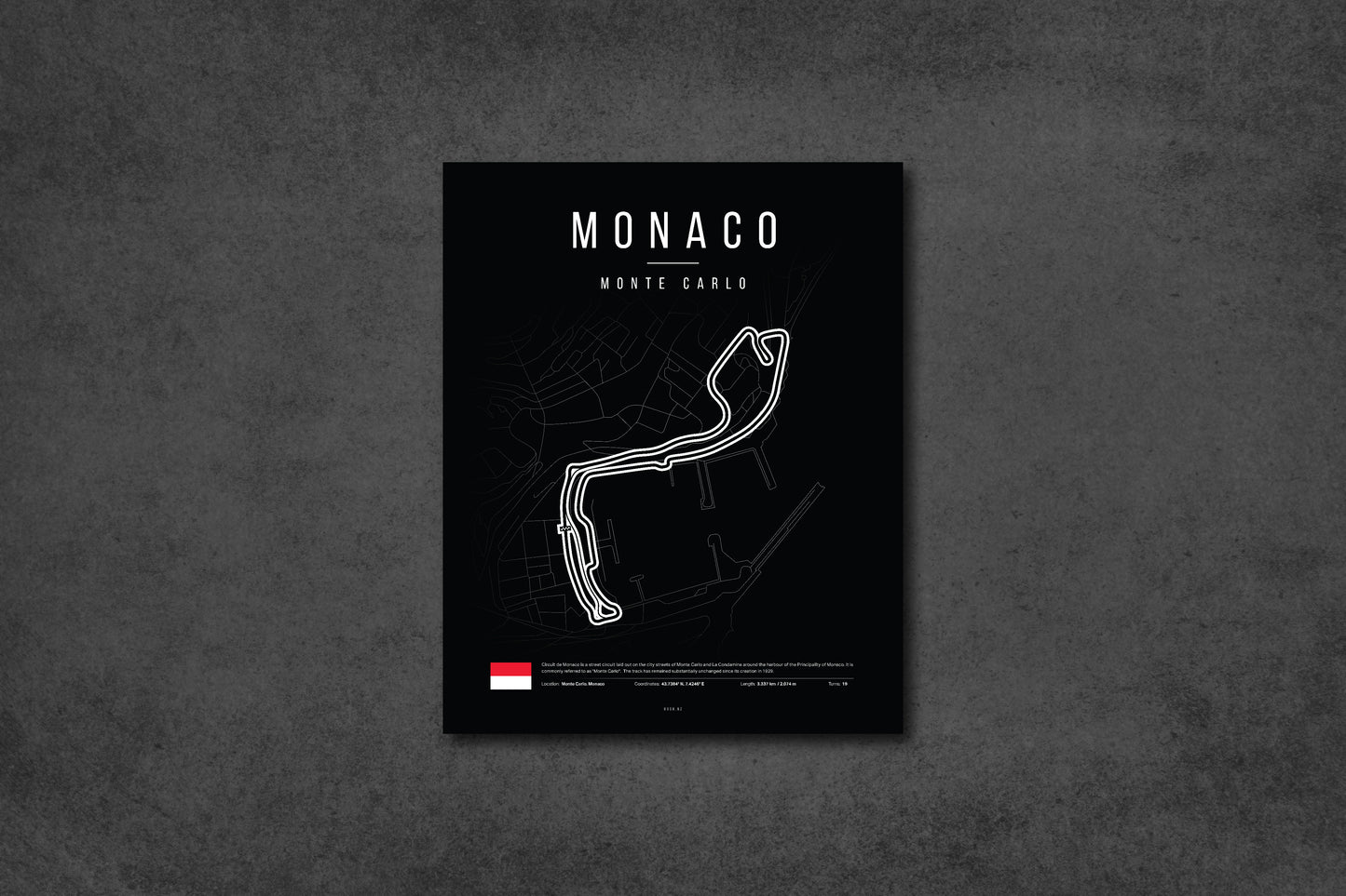 Monaco Grand Prix 2025 Formula 1 - Circuit de Monaco F1 Circuit LED Neon Sign Light