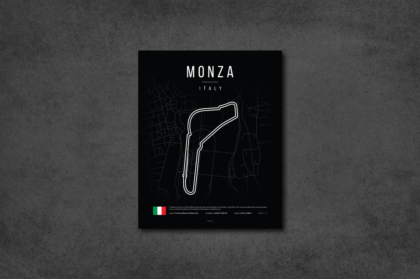 Italian Grand Prix 2025 Formula 1 - Autodromo Nazionale Monza F1 Circuit LED Neon Sign Light