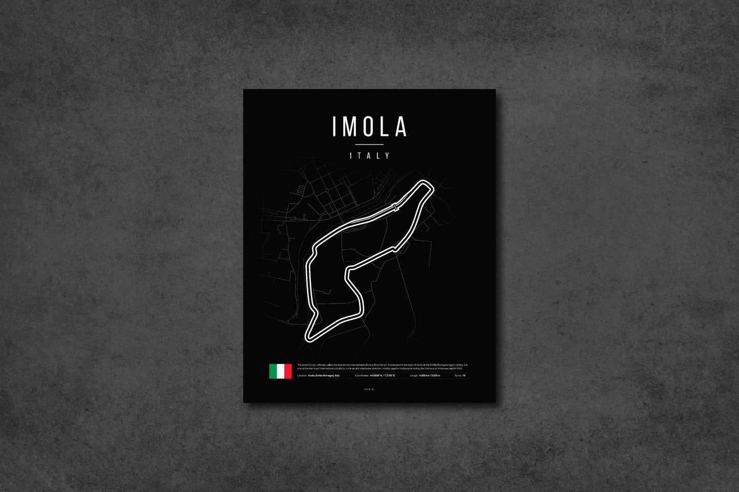 Italian Emilia Romagna Grand Prix 2025 Formula 1 - Imola F1 Circuit LED Neon Sign Light