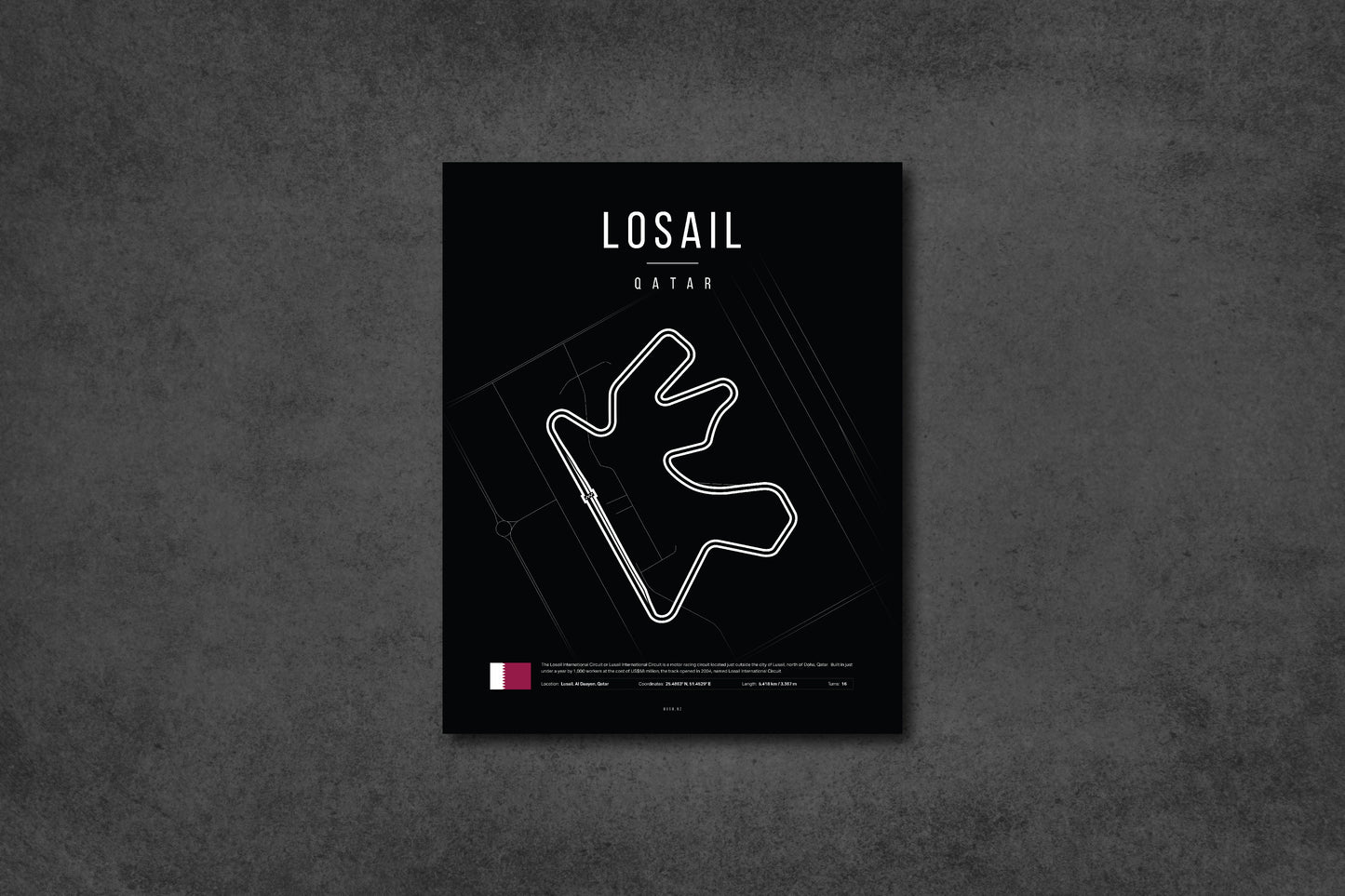 Qatar Grand Prix 2025 - The Lusail International F1 Circuit LED Neon Sign Light