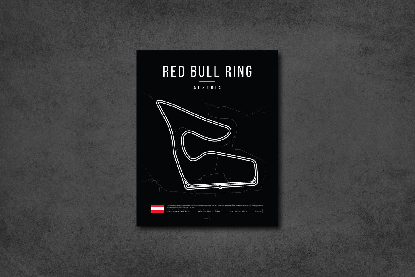 Austrian Grand Prix 2025 - Red Bull Ring F1 Circuit LED Neon Sign Light