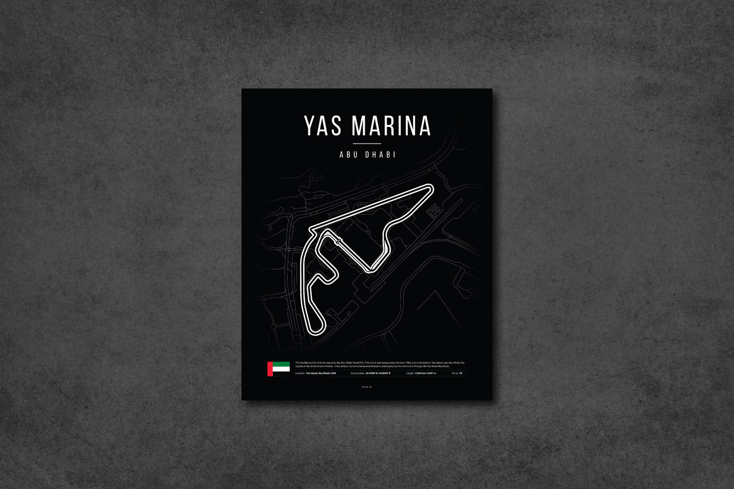 Abu Dhabi Grand Prix 2025 Formula 1 - Yas Marina F1 Circuit LED Neon Sign Light