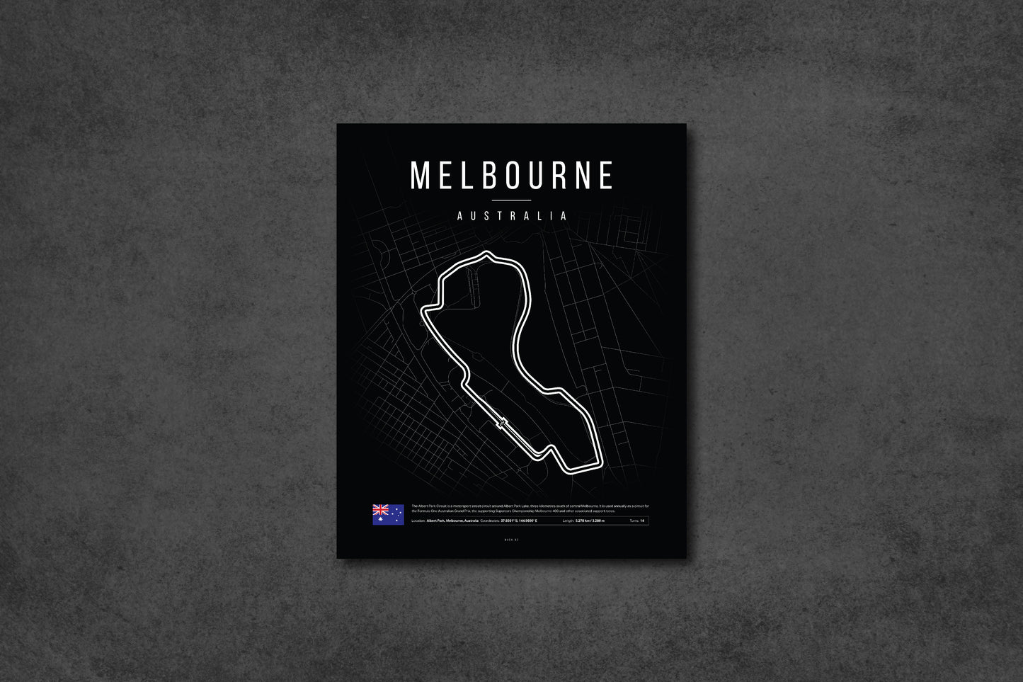 Australian Grand Prix 2025 Formula 1 - F1 Melbourne Circuit LED Neon Sign Light