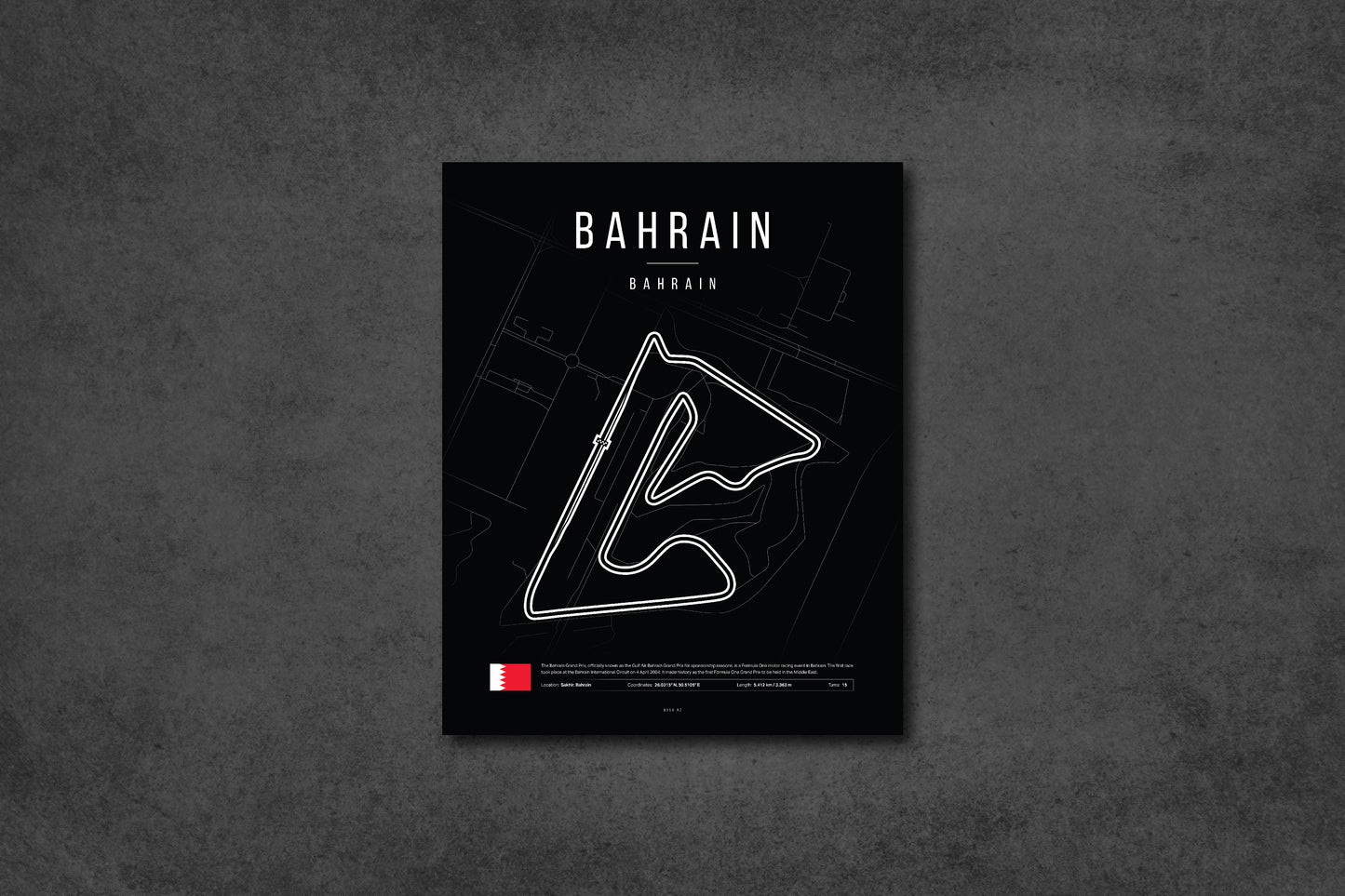 Bahrain Grand Prix 2025 Formula 1 - F1 Bahrain Circuit LED Neon Sign Light