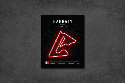 Bahrain Grand Prix 2025 Formula 1 - F1 Bahrain Circuit LED Neon Sign Light