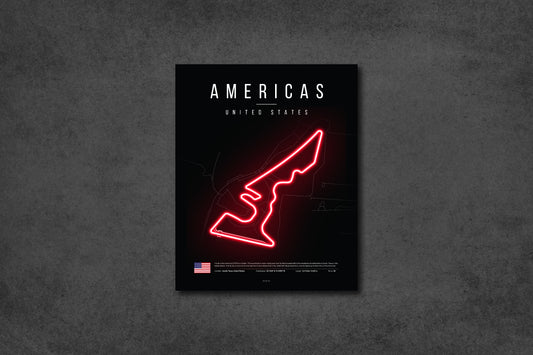 United States Grand Prix 2025 Formula 1 - F1 Circuit of the Americas Austin Circuit LED Neon Sign Light