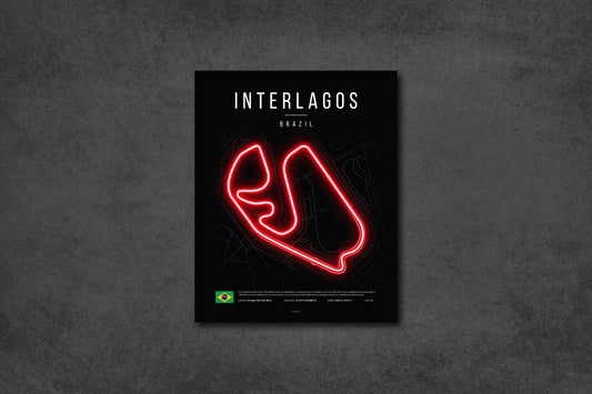 Brazilian Sao Paulo Grand Prix 2025 Formula 1 - Interlagos F1 Circuit LED Neon Sign Light