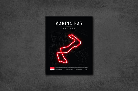 Singapore Grand Prix 2025 Formula 1 - Marina Bay Street Circuit F1 Circuit LED Neon Sign Light