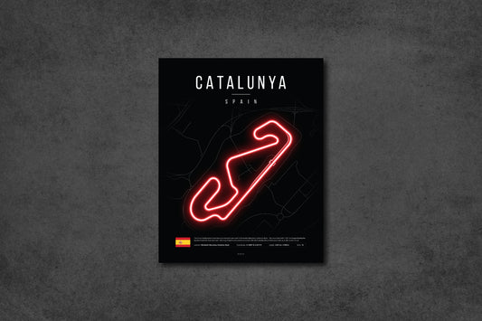 Spanish Grand Prix 2025 Formula 1 - Catalunya Circuit LED Neon Sign Light