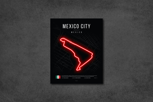 Mexico City Grand Prix 2025 Formula 1 - Autódromo Hermanos Rodríguez F1 Circuit LED Neon Sign Light (Copy)