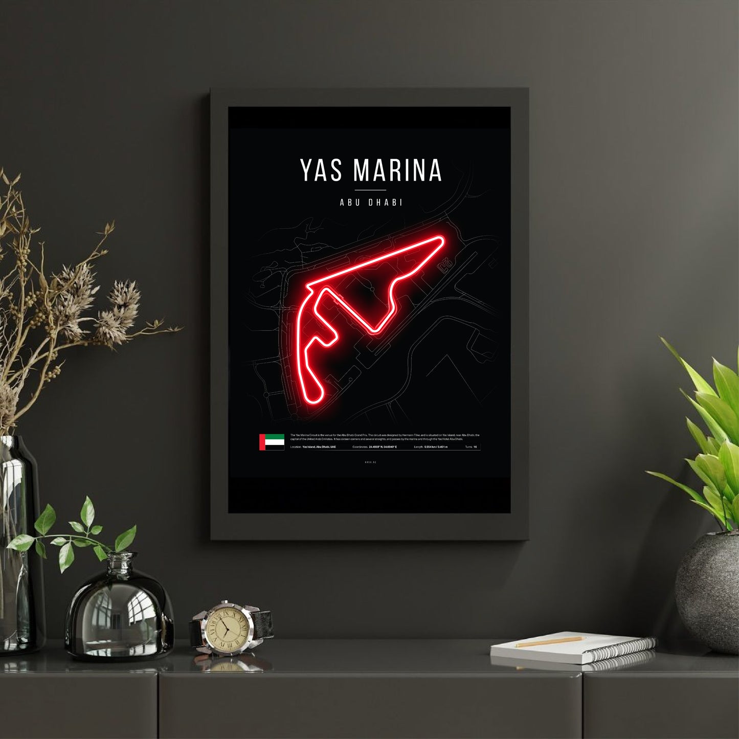 Abu Dhabi Grand Prix 2025 Formula 1 - Yas Marina F1 Circuit LED Neon Sign Light