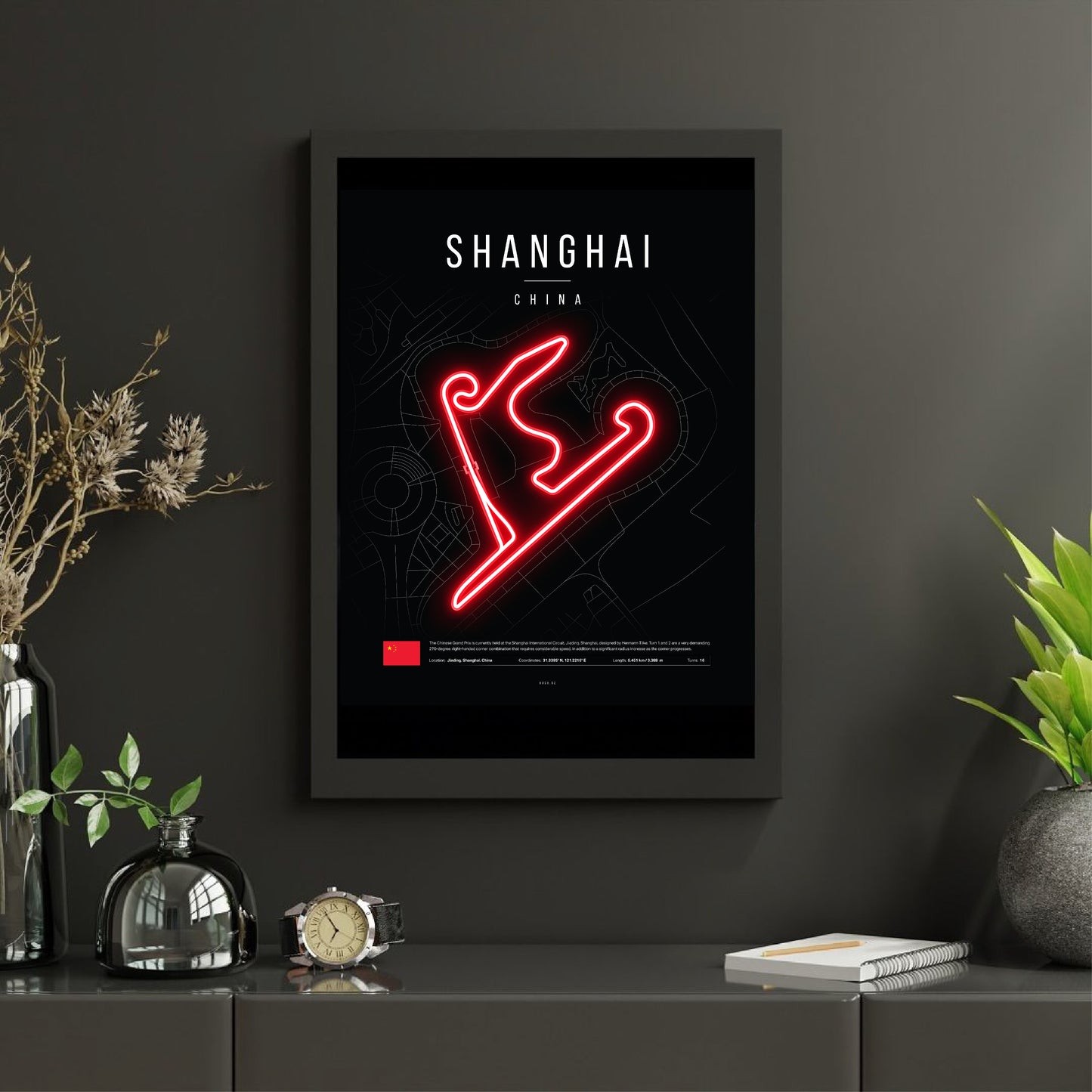 Chinese Grand Prix 2025 LED Neon Sign – Shanghai F1 Circuit Decor