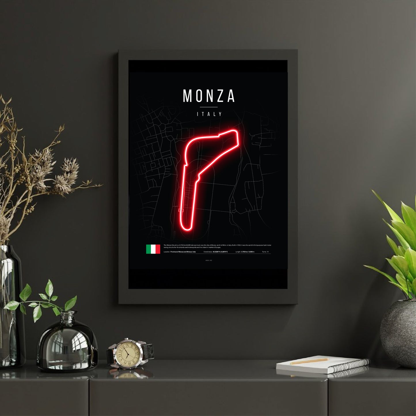 Italian Grand Prix 2025 Formula 1 - Autodromo Nazionale Monza F1 Circuit LED Neon Sign Light