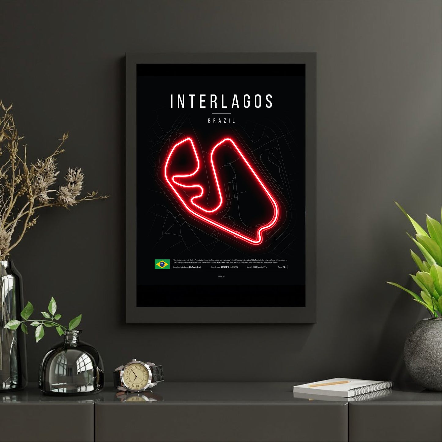 Brazilian Sao Paulo Grand Prix 2025 Formula 1 - Interlagos F1 Circuit LED Neon Sign Light