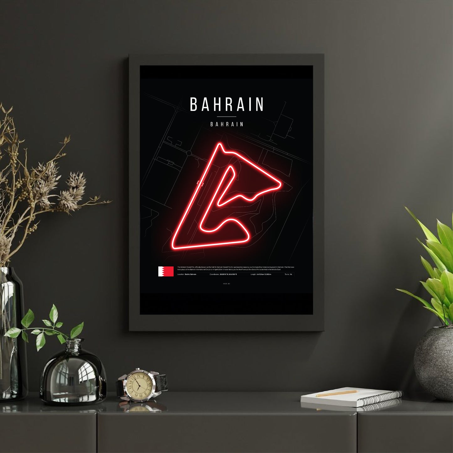 Bahrain Grand Prix 2025 Formula 1 - F1 Bahrain Circuit LED Neon Sign Light