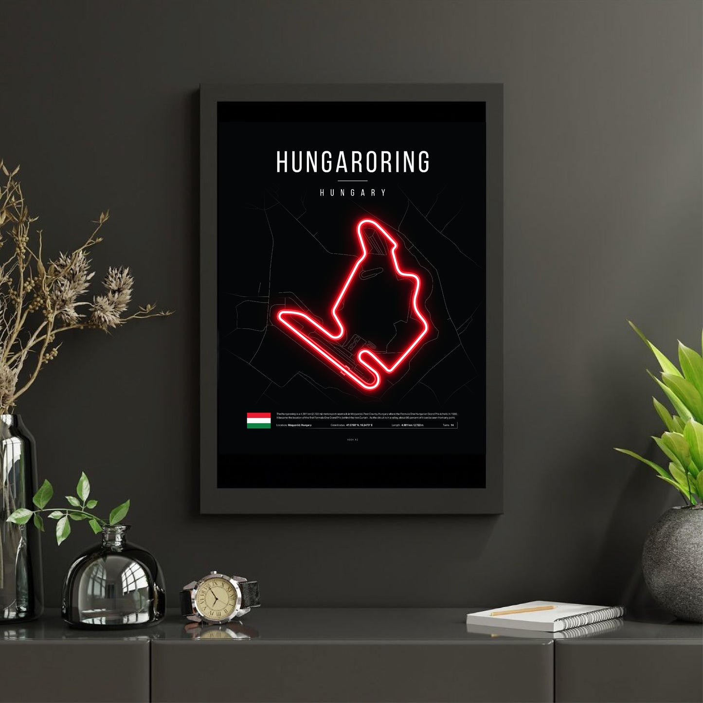 Hungarian Grand Prix 2025 Formula 1 - Hungaroring F1 Circuit LED Neon Sign Light