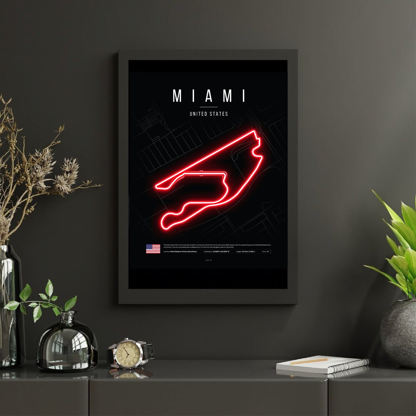 Miami Grand Prix 2025 Formula 1 - Miami International Autodrome F1 Circuit LED Neon Sign Light
