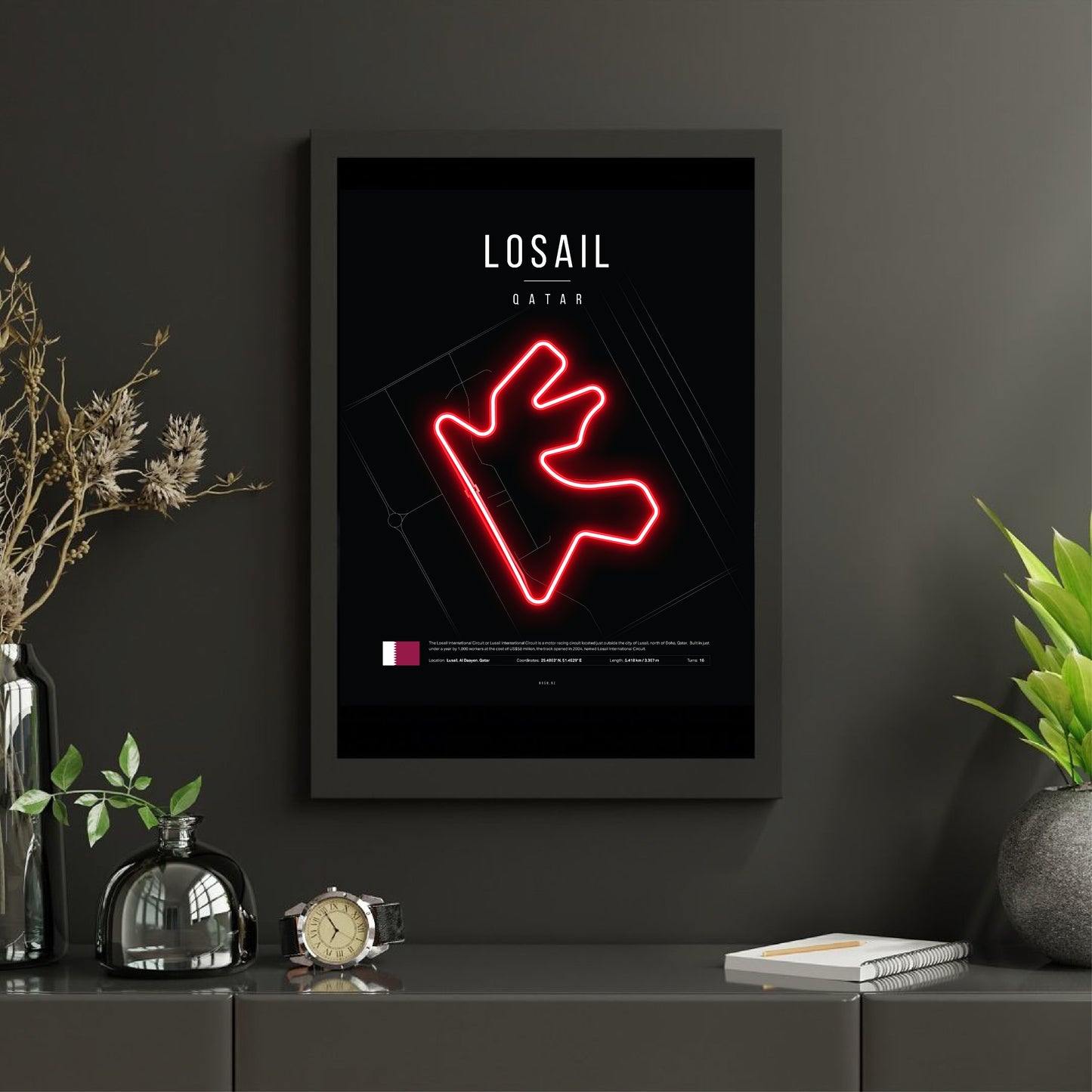 Qatar Grand Prix 2025 - The Lusail International F1 Circuit LED Neon Sign Light
