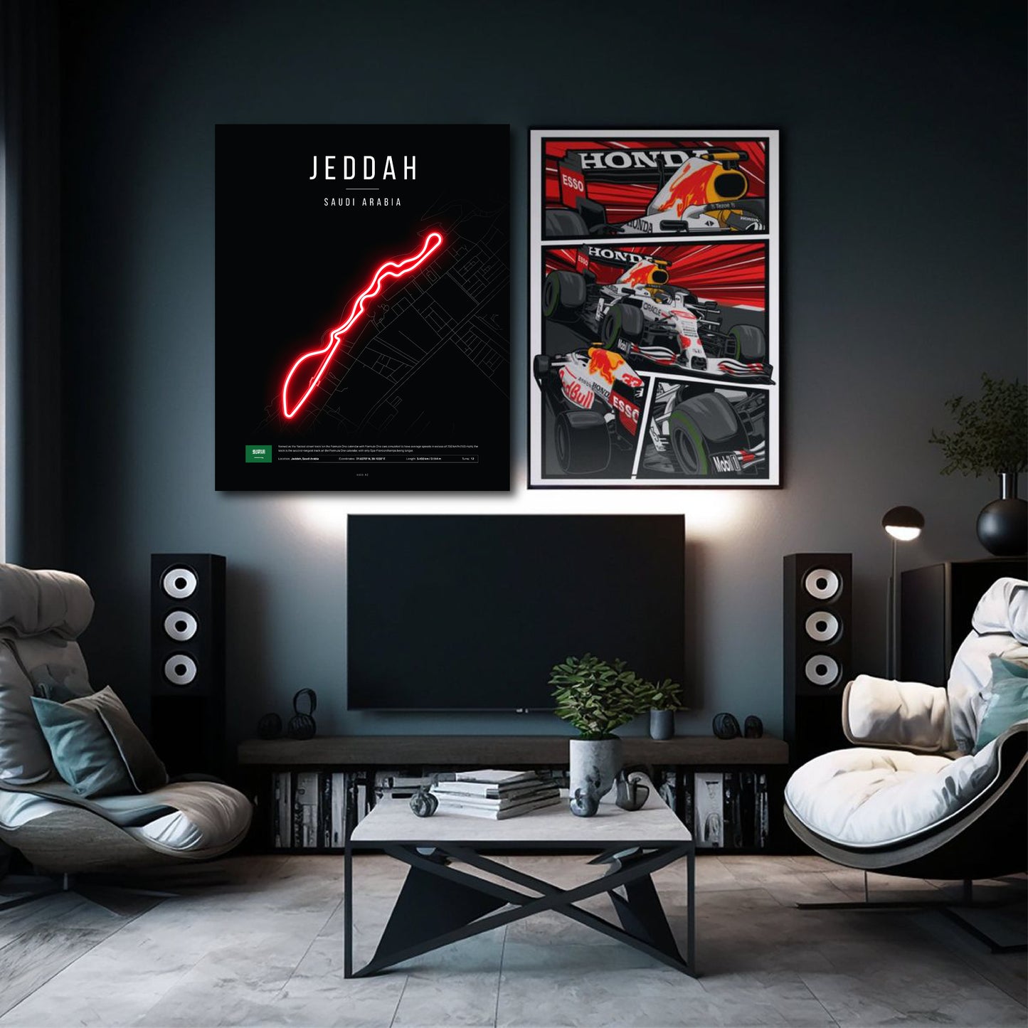 Saudi Arabian Grand Prix 2025 Formula 1 - Jeddah Corniche F1 Circuit LED Neon Sign Light