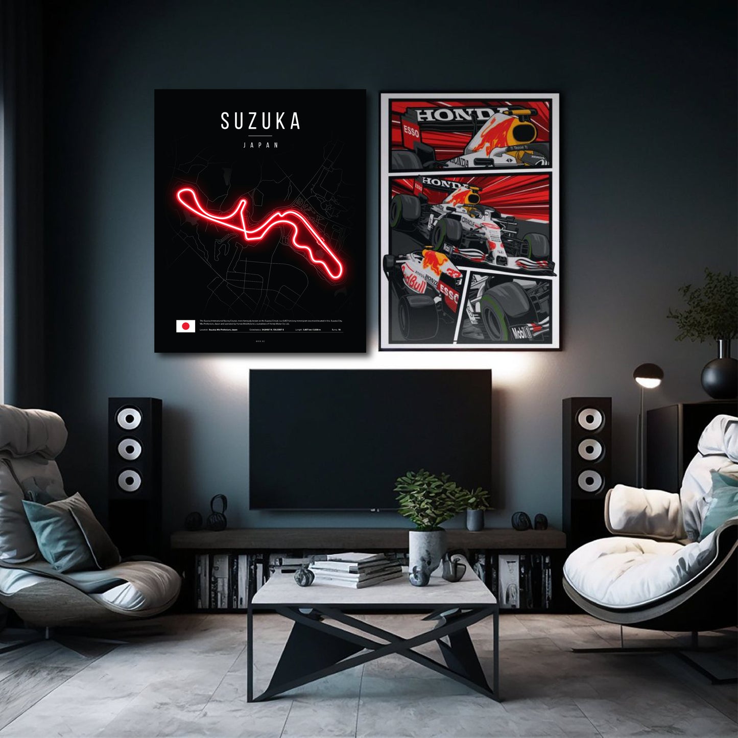 Japanese Grand Prix 2025 Neon Sign - Suzuka F1 Circuit LED Wall Light for Formula 1 Fans