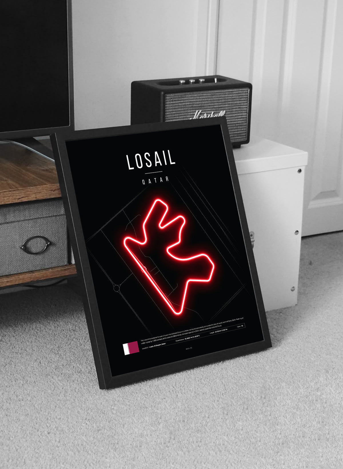 Qatar Grand Prix 2025 - The Lusail International F1 Circuit LED Neon Sign Light