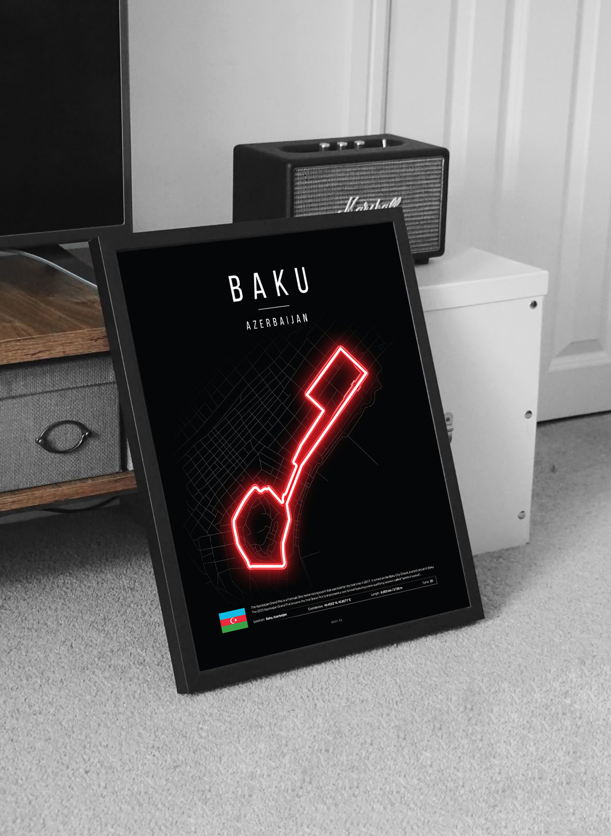 Azerbaijan Grand Prix 2025 Formula 1 - Baku City Circuit LED Neon Sign Light