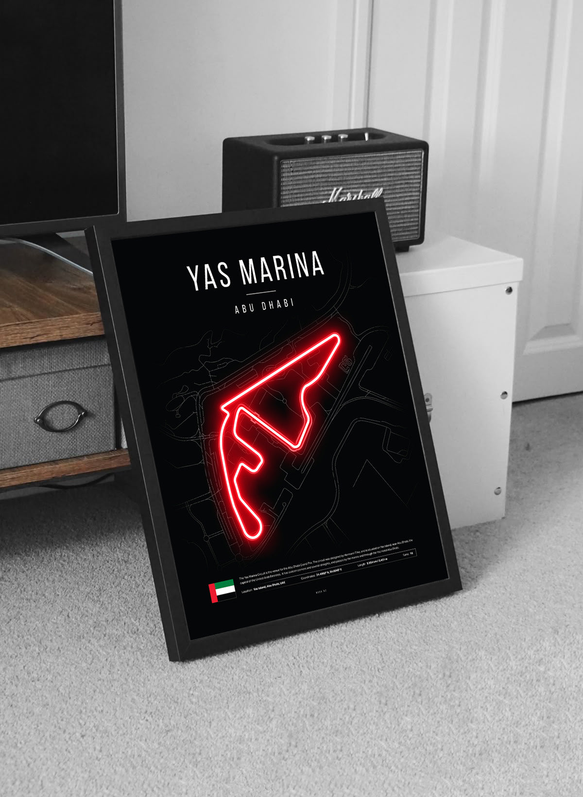 Abu Dhabi Grand Prix 2025 Formula 1 - Yas Marina F1 Circuit LED Neon Sign Light