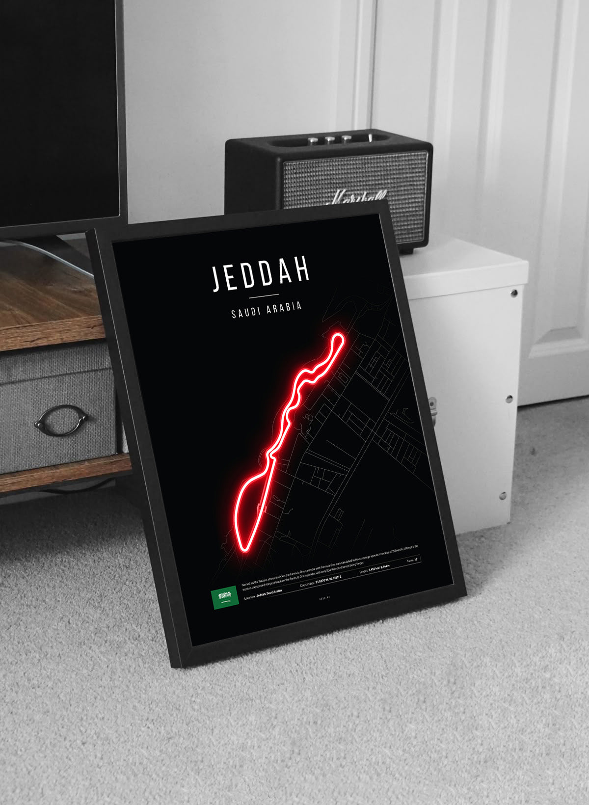 Saudi Arabian Grand Prix 2025 Formula 1 - Jeddah Corniche F1 Circuit LED Neon Sign Light