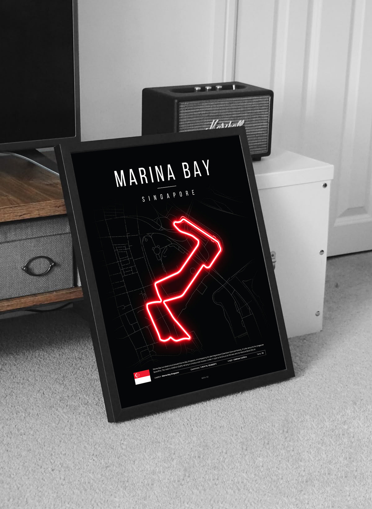 Singapore Grand Prix 2025 Formula 1 - Marina Bay Street Circuit F1 Circuit LED Neon Sign Light