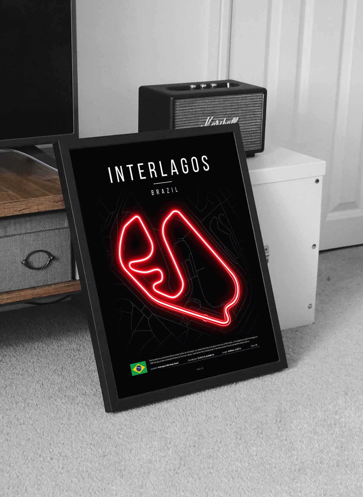 Brazilian Sao Paulo Grand Prix 2025 Formula 1 - Interlagos F1 Circuit LED Neon Sign Light