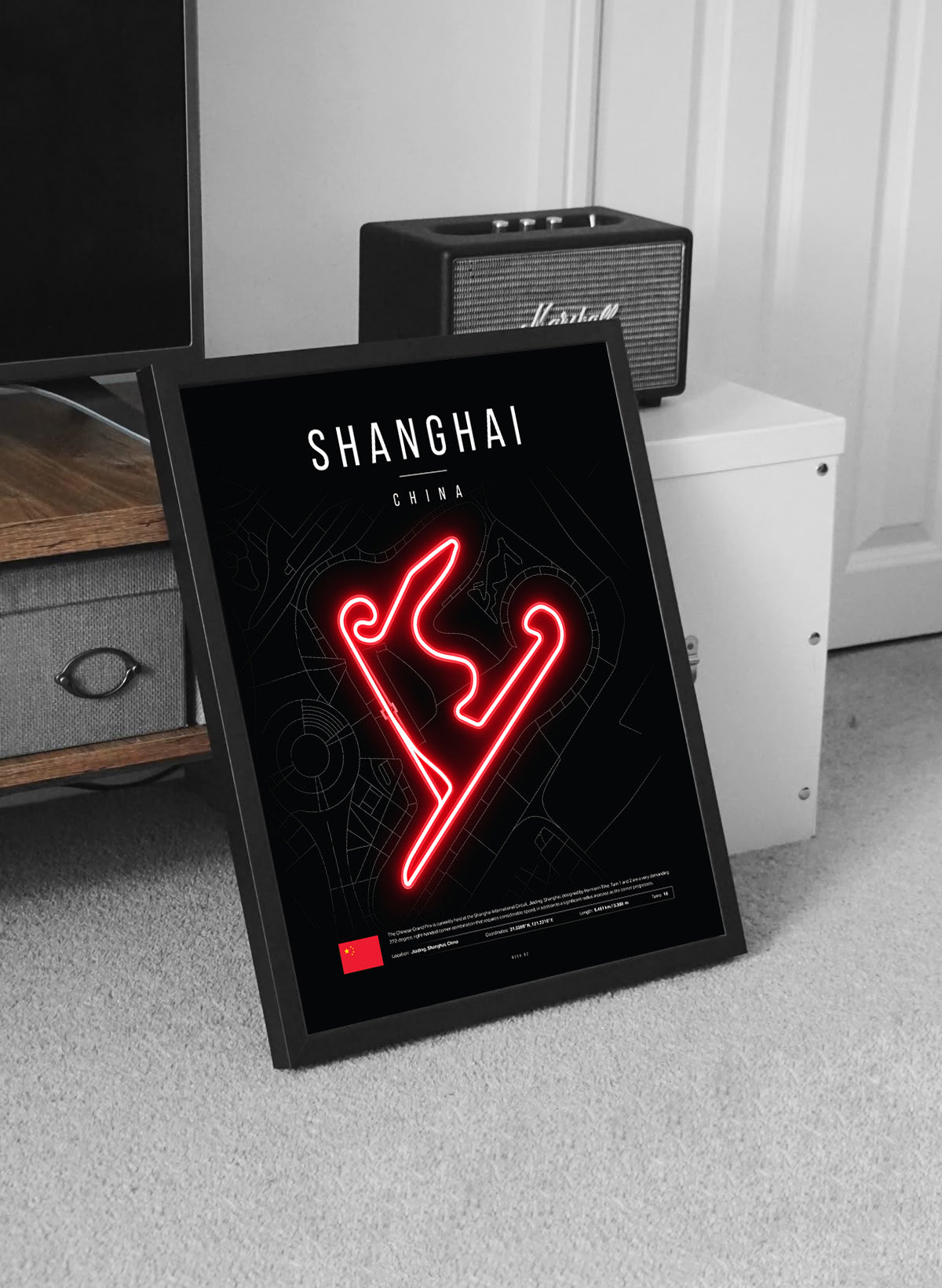 Chinese Grand Prix 2025 LED Neon Sign – Shanghai F1 Circuit Decor