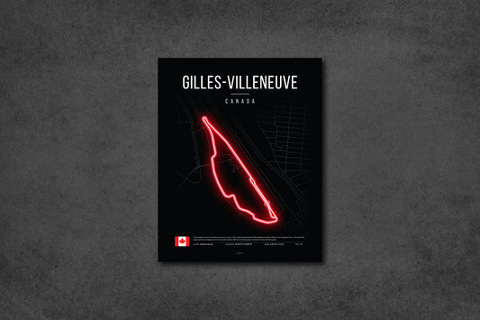 Canadian Grand Prix 2025 Formula 1 - Gilles-Villeneuve F1 Circuit LED Neon Sign Light