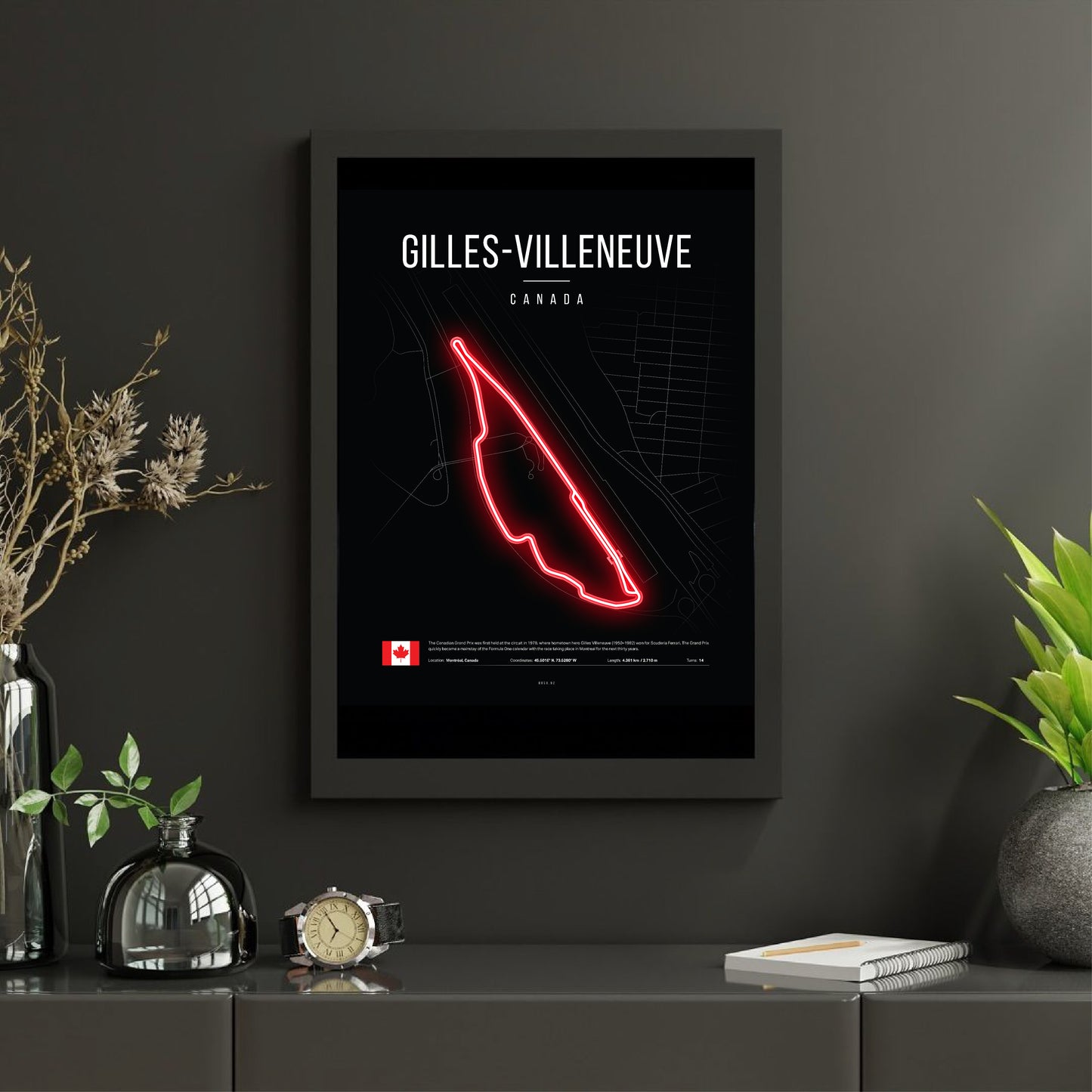 Canadian Grand Prix 2025 Formula 1 - Gilles-Villeneuve F1 Circuit LED Neon Sign Light