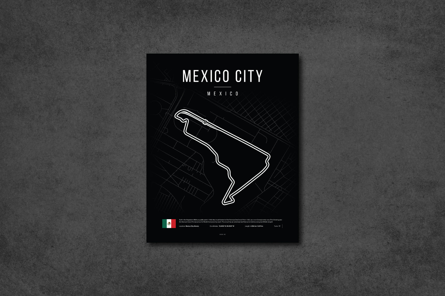 Mexico City Grand Prix 2025 Formula 1 - Autódromo Hermanos Rodríguez F1 Circuit LED Neon Sign Light (Copy)