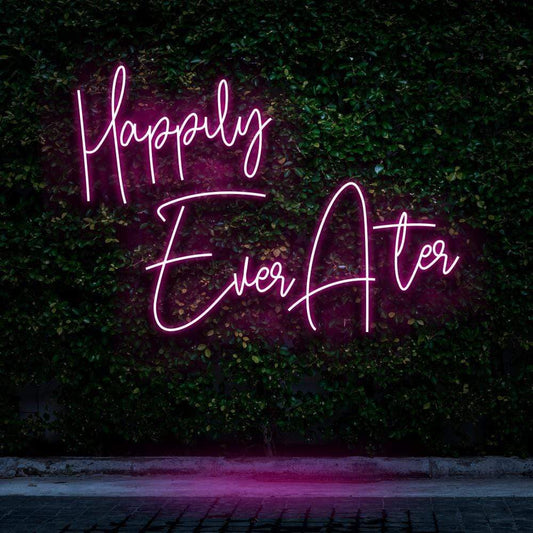 Happily Ever After Custom LED Neon Sign – Custom Wedding Neon Decoration
