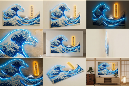 The Great Wave | UV LED Wall Art